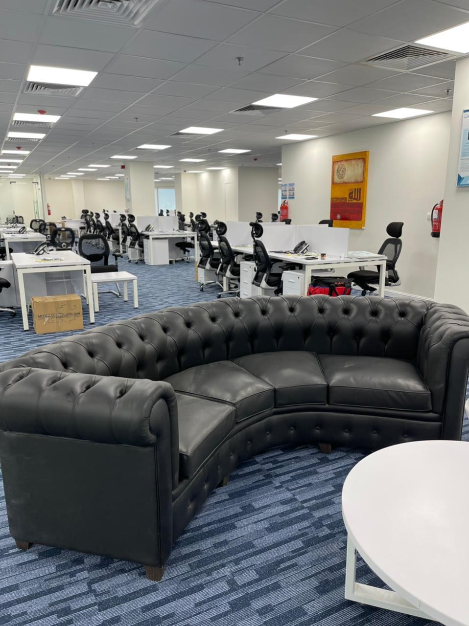 Office lounge and workspace