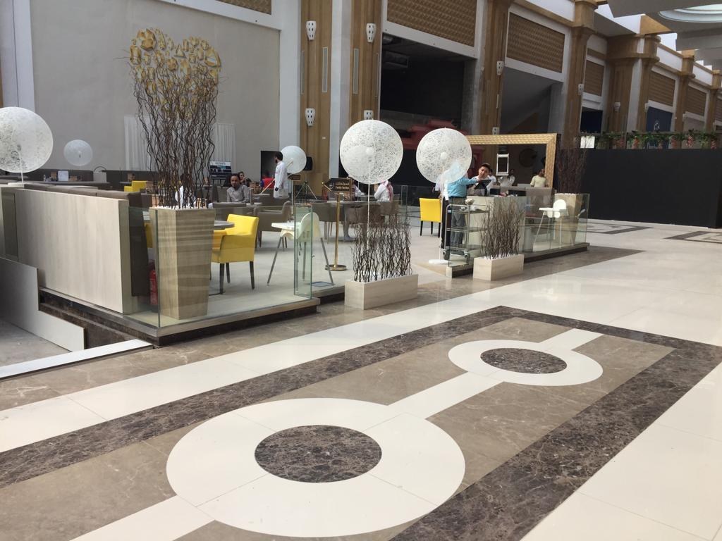 Café interior and finishes