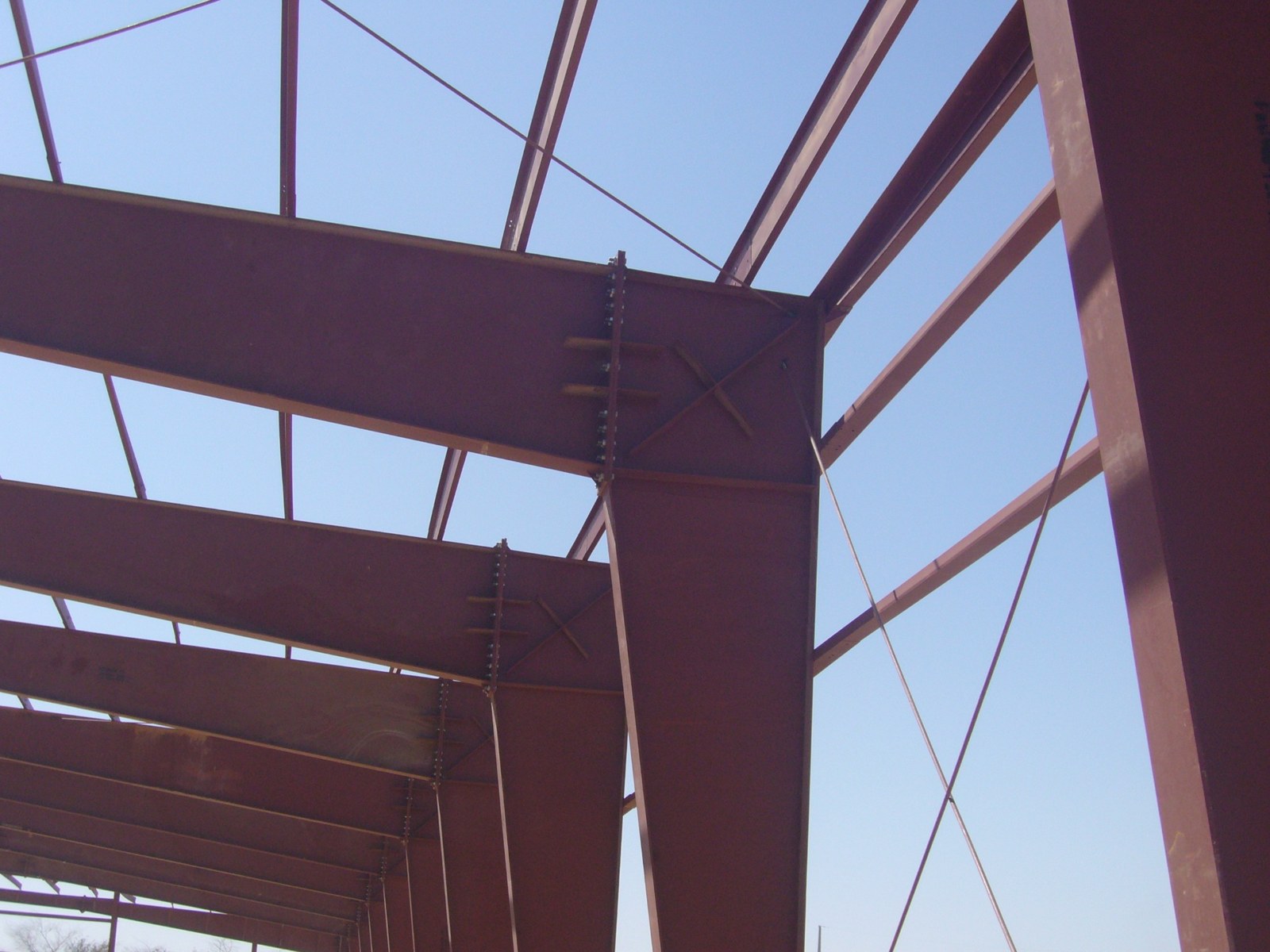 Steel beam connections