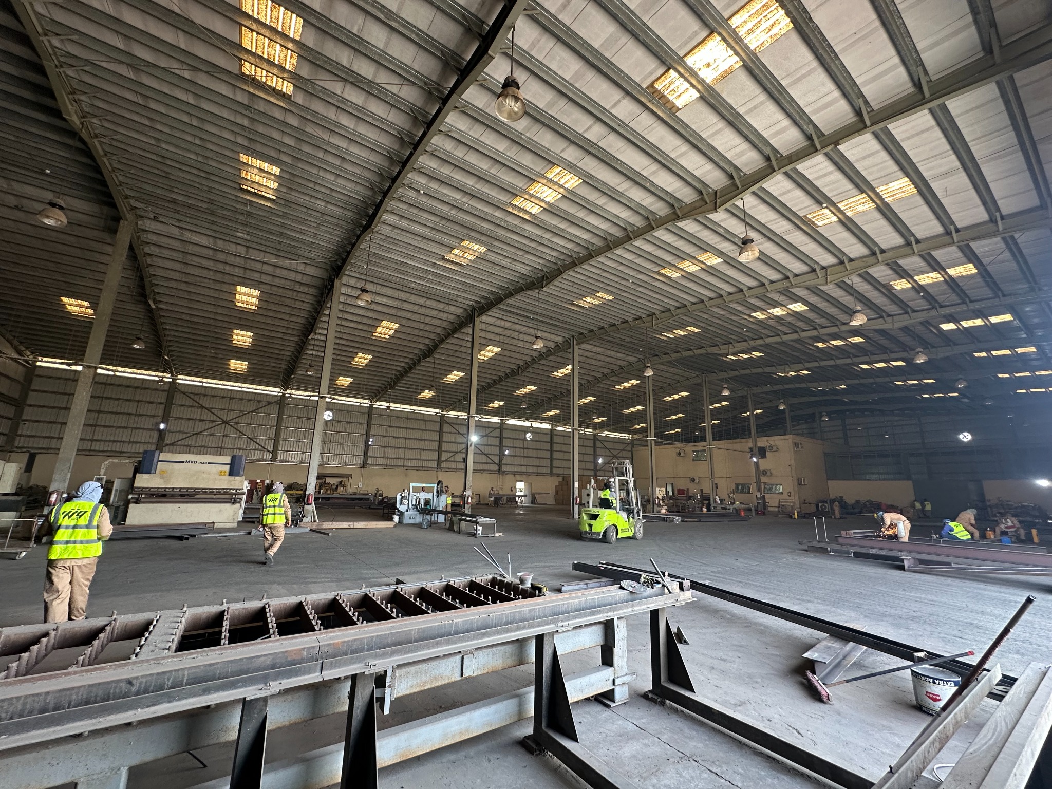 Steel fabrication inside the Watud Group factory